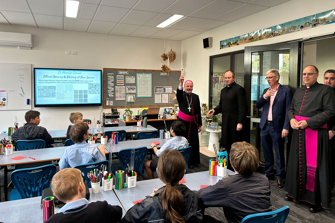 opening and blessing of the new facilities at St Mary's School