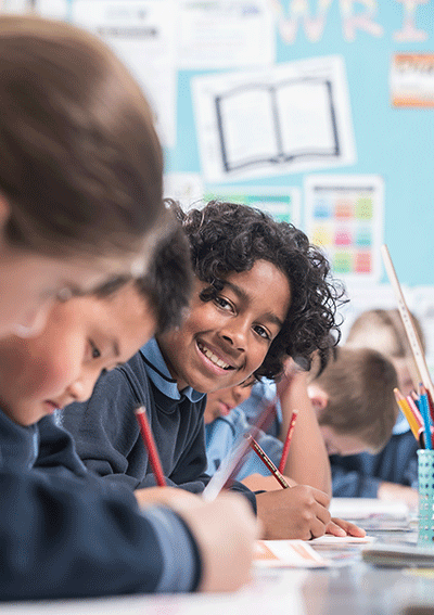 Image of a primary school student