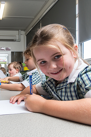Girl in classroom