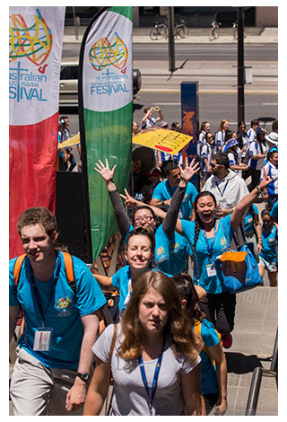 Students at Autralian Youth Festival