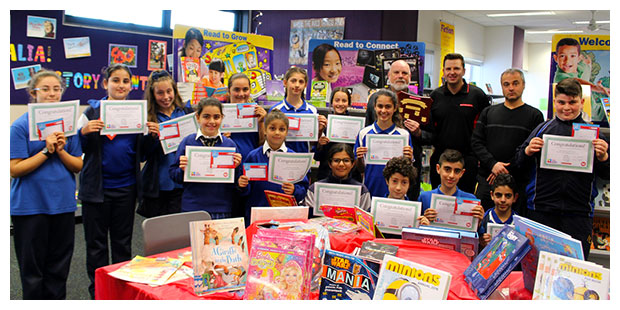 The Read More in May Challenge winners from Antonine College