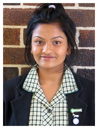 Dhruvi Desai joint dux of Aquinas College and St Mary's College for Hearing Impaired Students