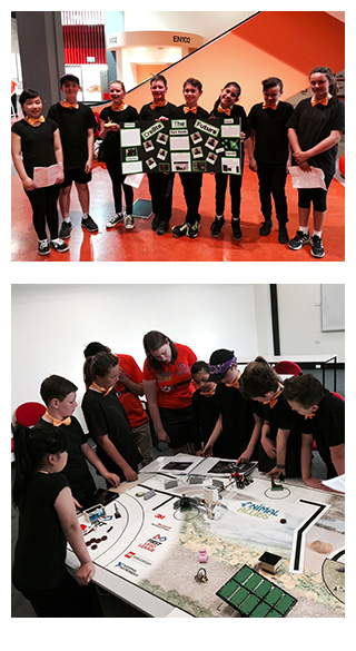 Christ the King students at Lego League competition