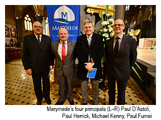 The four principals of Marymeded College, Paul D'Astoli, Paul Herrick, Michael Kenny, Paul Fumei