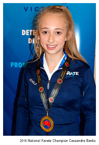 National Karate Champion Cassandra Banks