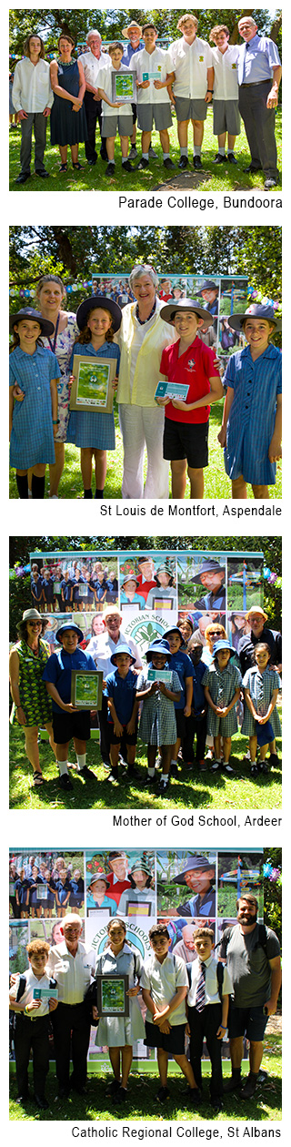 Image 1 - Parade College, Bundoora. Image 2  - St Louis de Montfort, Aspendale. Image 3 - Mother of God School, Ardeer. Image 4 - Catholic regional College, St. Albans.