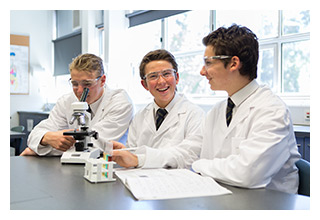 Students enjoying a science lesson