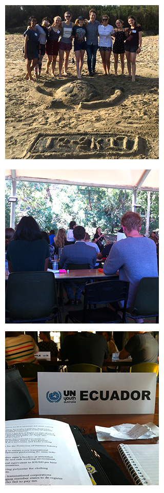 St John's Regional College, Dandenong, students at the UN State Youth Conference