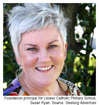 New principal of Lisieux Catholic Primary School, Susan Ryan.