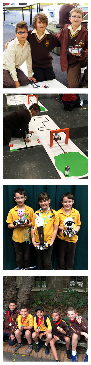 St Augustine's Keilor students in their robotics program