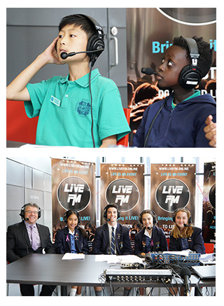 Students from various Catholic Schools presenting radio programs on what it means to be a student in a Catholic school in Melbourne in 2019.