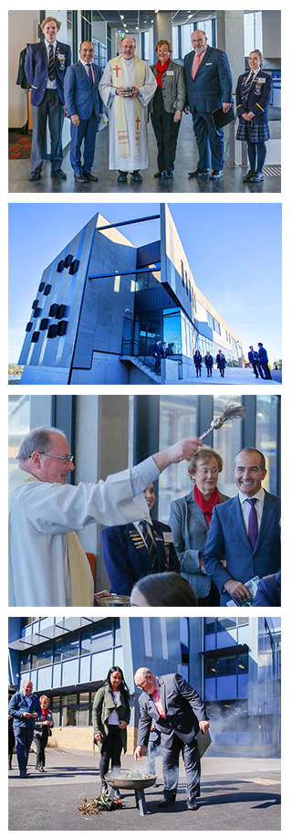 Students from Mount Lilydale Mercy College, Deputy Premier and Minister for Education the Hon. James Merlino MP and the new Mercy Learning Centre.