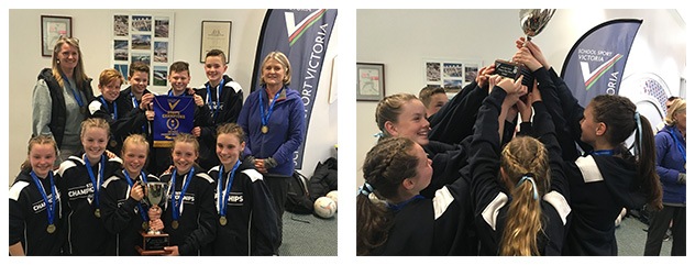 The mixed netball team from St Thomas The Apostle School, Blackburn.