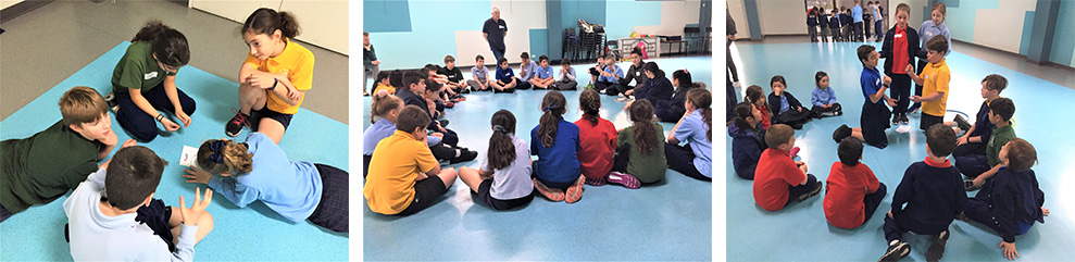 Year 4 and 5 students at St Paul’s School, Coburg.