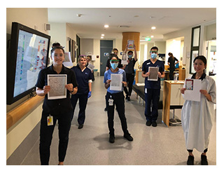 A number of letters from students in Years 1 and 2 were sent to the medical staff at St Vincent’s Hospital