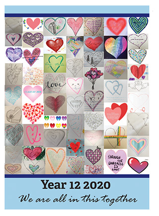 Illustrated hearts.