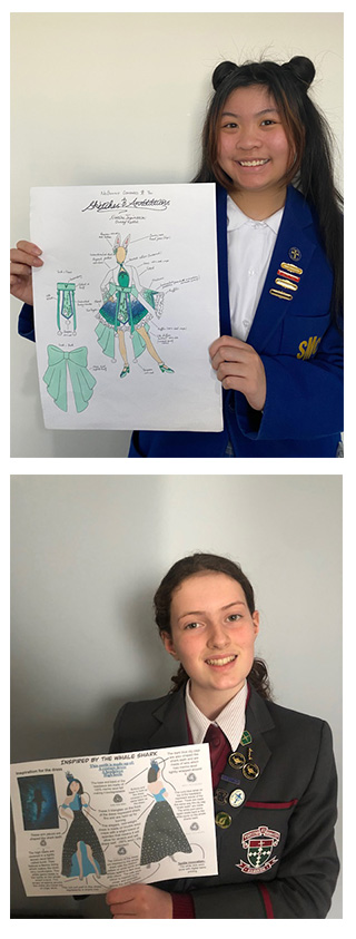 Students' with their designs.