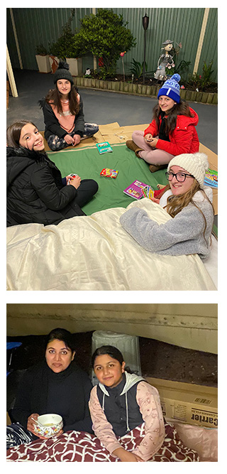 Vinnies sleepout at home