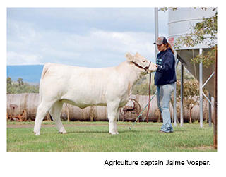 Agriculture captain Jaime Vosper.