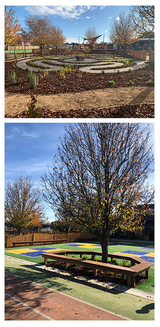 The transformed schoolyard from School of the Good Shepherd, Gladstone Park.