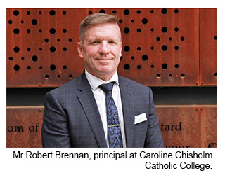 Mr Robert Brennan, principal at Caroline Chisholm Catholic College
