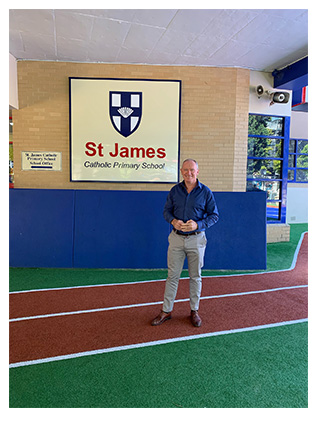 Brendan Flanagan of St James’ School, Brighton