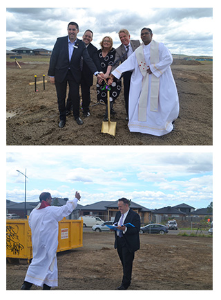 Holy Cross Primary School, Mickleham, ceremonial breaking of soil.