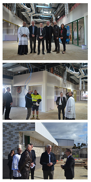 Construction of the second stage of St Lawrence of Brindisi Catholic Primary School, Weir Views