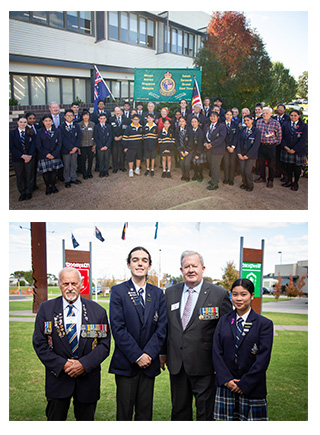 Thomas Carr College, Tarneit's ceremony to commemorate the 20th anniversary of its relationship with the National Malaya & Borneo Veterans Association Australia Inc.