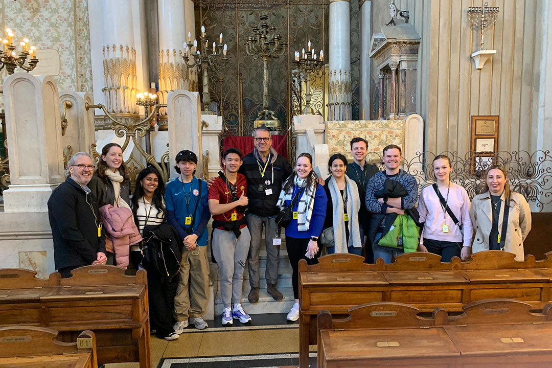 Students on the School Leaders Program in Rome
