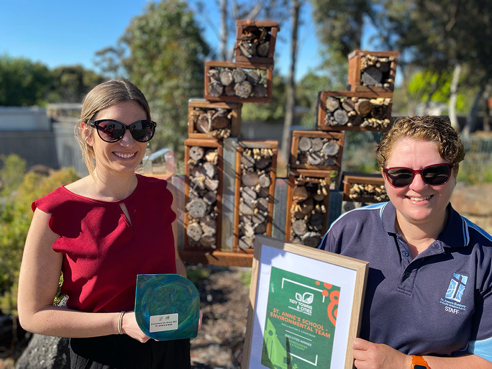 Emma White from Keep Australia Beautiful Victoria with Sustainability Leader Jo Hannan