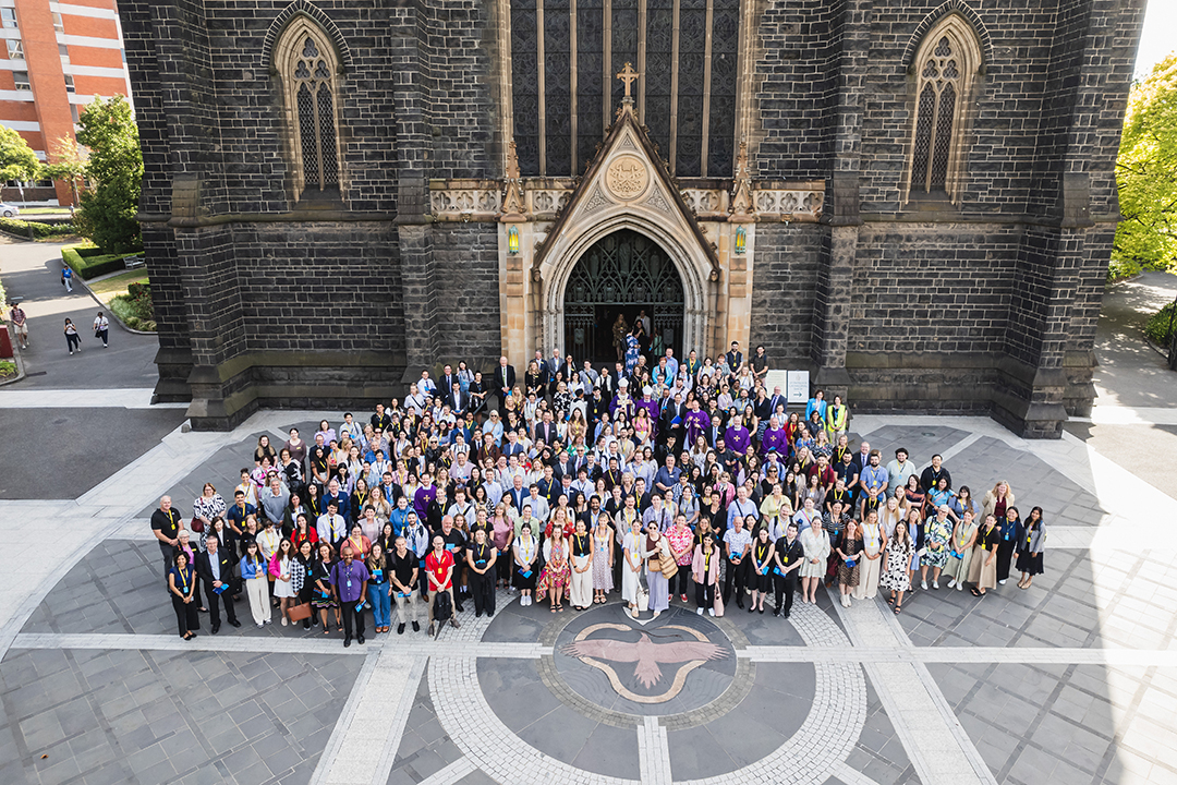 Group shot outside St Patrick's Cathedral