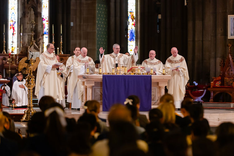 Archbishop Peter celebrating Mass