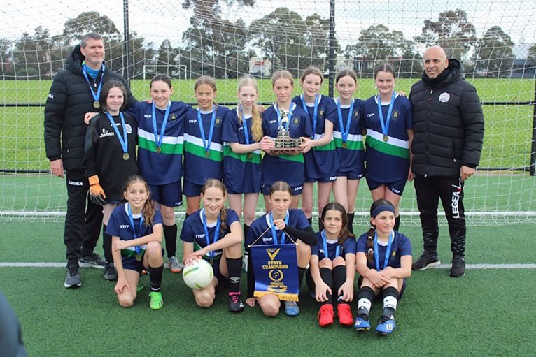 St Patrick’s School, Geelong West won the girls soccer state championship