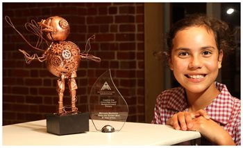 Primary sculpture winner, Michaela Maddams