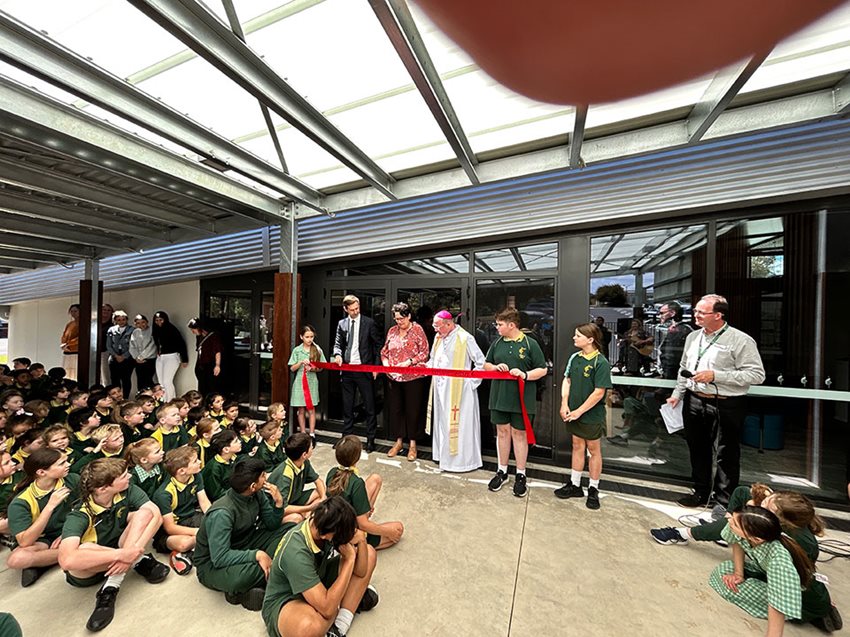 opening and blessing of the new Junior Years building